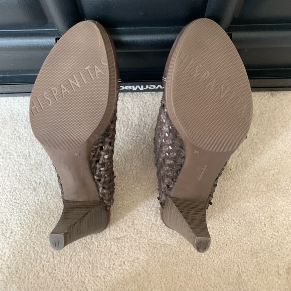 NWOT - Hispanitas High Heal Leather Mule, Sz EU 39, brown - Picture 3 of 4